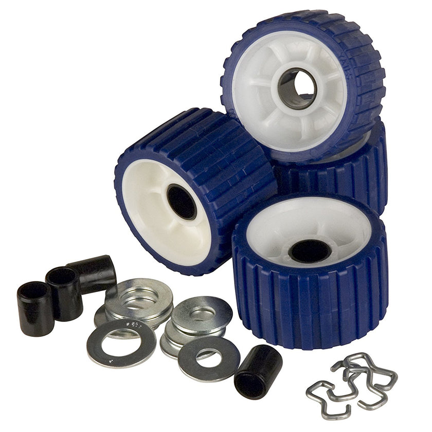 Kit de repuesto de rodillos acanalados CE Smith - Paquete de 4 - Azul [29320]