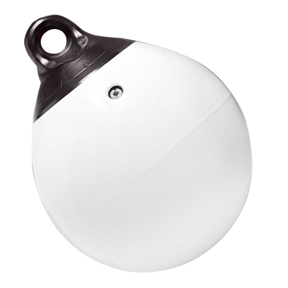 Boya inflable de vinilo Taylor Made de 30 cm con extremo reforzado, color blanco [1143]