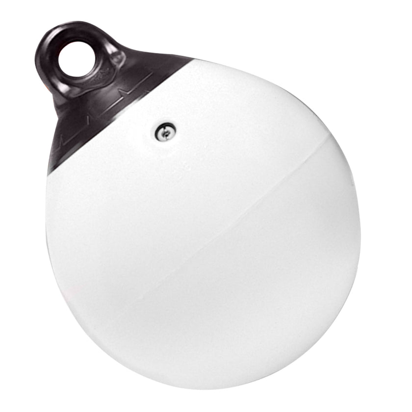 Boya inflable de vinilo Taylor Made de 30 cm con extremo reforzado, color blanco [1143]