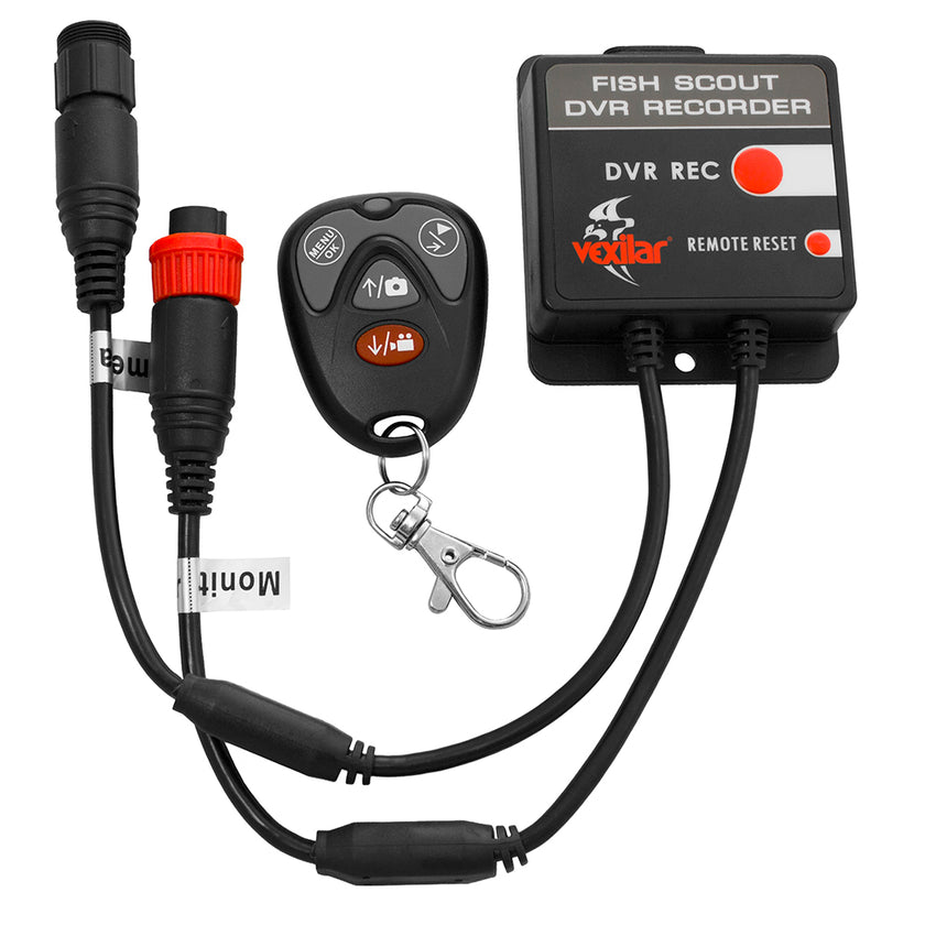 Grabadora de video digital portátil Vexilar con control remoto para sistemas de cámaras Fish Scout [DVR100]