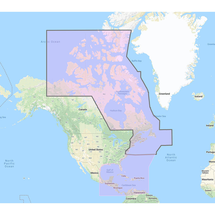 Cartas vectoriales de Furuno (EE. UU., Canadá, Costa Atlántica, Golfo de México, Caribe, Bahamas y América Central): Código de desbloqueo [MM3-VNA-033]