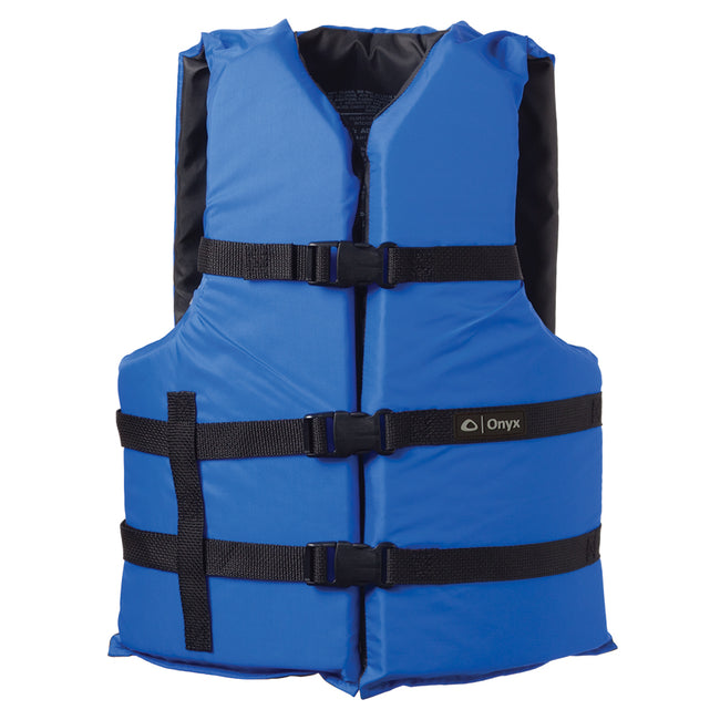 Chaleco salvavidas de nailon Onyx de uso general - Adulto universal - Azul [103000-500-004-12]