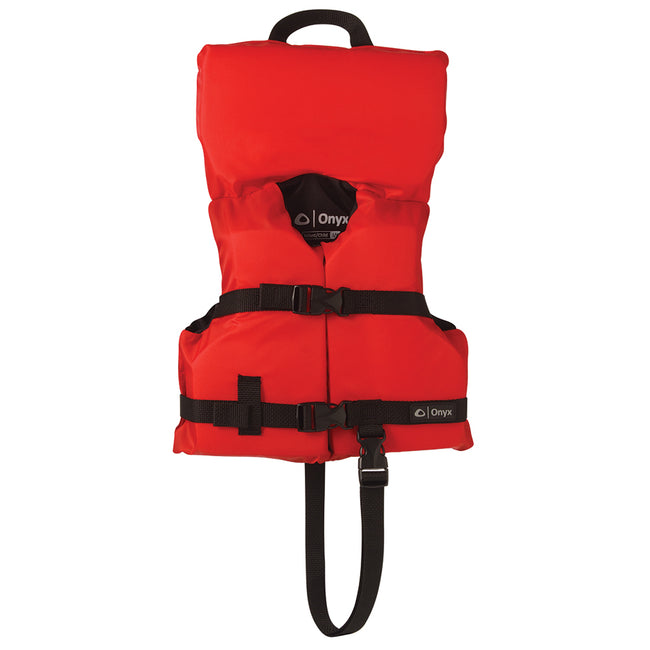 Chaleco salvavidas de nailon Onyx de uso general para bebés y niños de menos de 22,7 kg (50 lb) - Rojo [103000-100-000-12]
