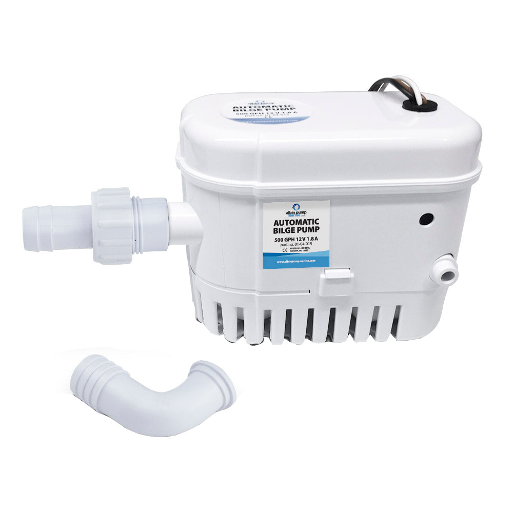 Bomba de achique automática Albin Group de 500 GPH y 12 V [01-04-015]