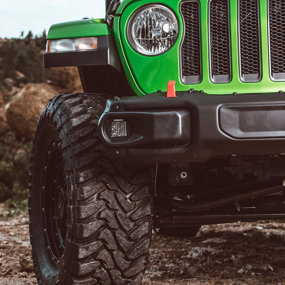 RIGID Industries 2018 Jeep Wrangler JL Montaje antiniebla para dos luces de la serie D [41660]
