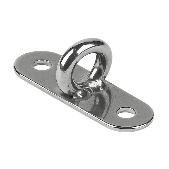 Ojal de placa soldado de acero inoxidable Schaefer - 1-7/8