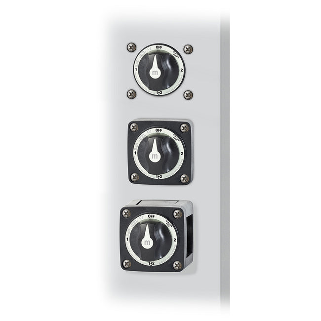 Selector de batería Blue Sea 6008200 serie m de 3 posiciones - Negro [6008200]