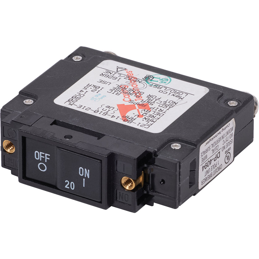 Disyuntor Blue Sea 7443 UL-489 - Balancín plano de 20 A [7443]
