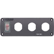 Panel de accesorios USB resistente al agua Blue Sea 4367 - Disyuntor de 15 A, 3 aberturas ciegas [4367]
