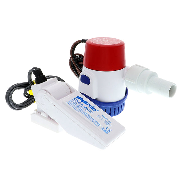 Kit de bomba de achique estándar Rule 360 GPH con interruptor de flotador - 12 V [24DA-35A]