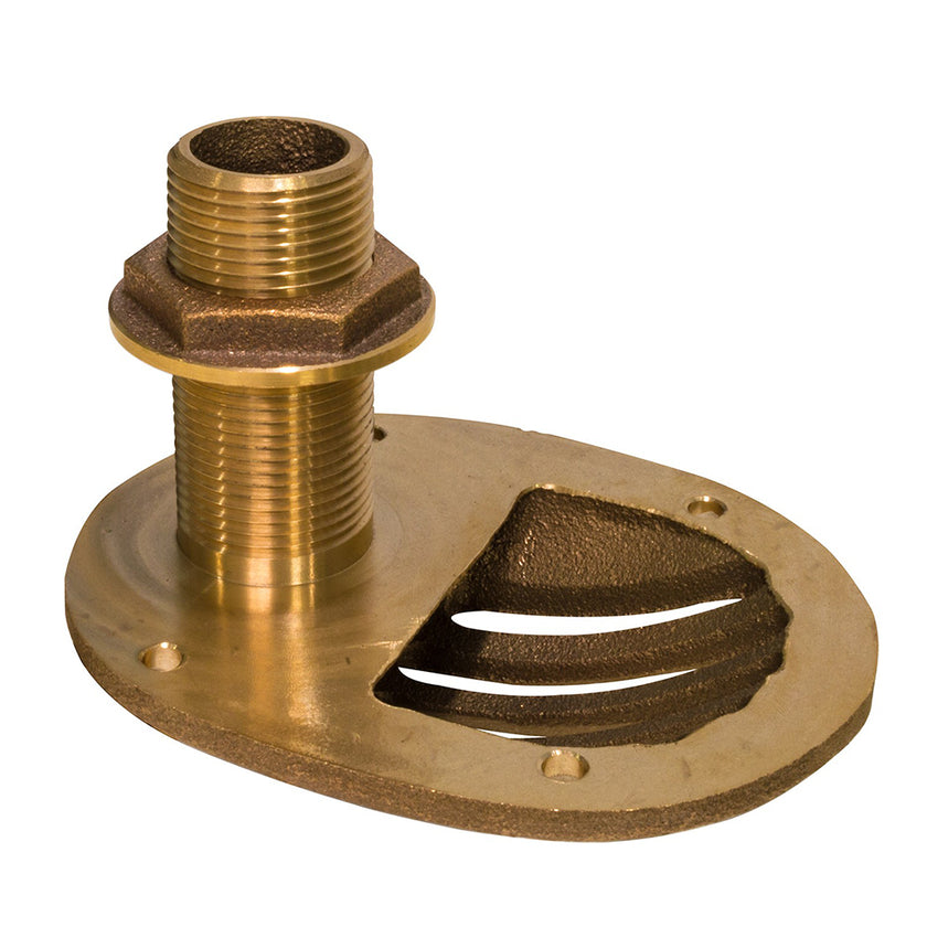 GROCO - Pasacascos combinado de bronce de 1-1/4