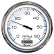 Tacómetro Faria Chesapeake blanco de acero inoxidable de 5