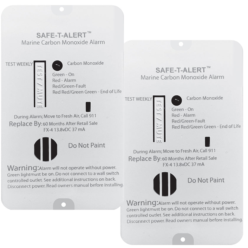 Detector de monóxido de carbono Safe-T-Alert FX-4 (paquete de 2) [FX-4MARINE2-PACK]