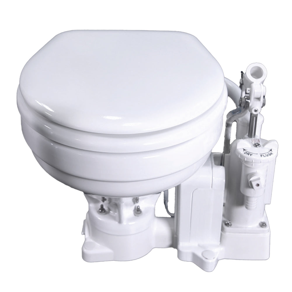 Inodoro eléctrico/manual Raritan PH PowerFlush - Tamaño marino - 12 V - Blanco [P101E12]