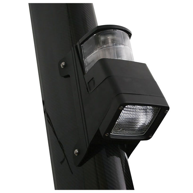 Lámpara halógena Hella Marine serie 8504 para mástil/reflector - Negra [998504001]