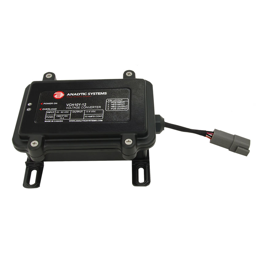 Convertidor de CC Analytic Systems, resistente al agua, IP66, 10 A, salida de 24 V, entrada de 30-80 V, reforzado [VCH10W-24]