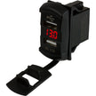 Voltímetro Sea-Dog con interruptor basculante USB doble y pantalla oculta [426527-1]