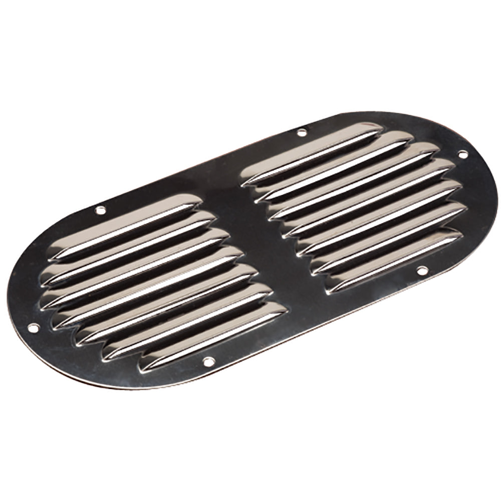 Ventilación de rejilla de acero inoxidable Sea-Dog - Ovalada - 23,5 x 11,5 cm [331405-1]
