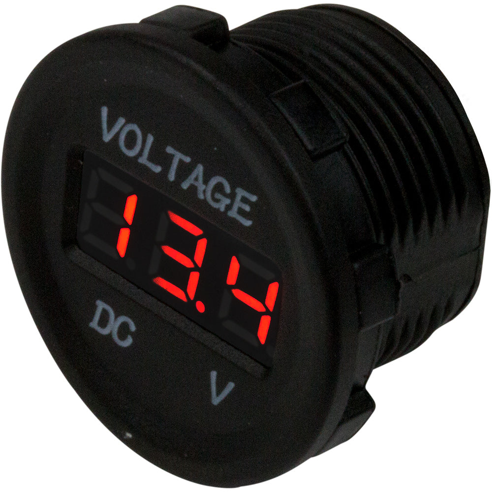 Medidor de voltaje redondo Sea-Dog - 6 V-30 V [421615-1]