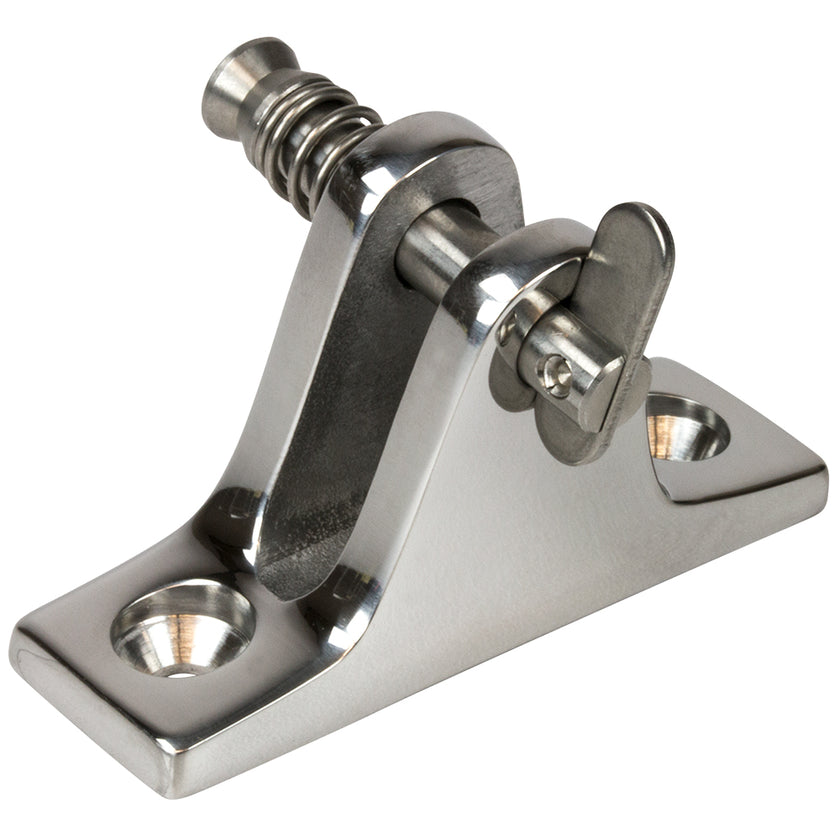 Bisagra de cubierta con base angular de acero inoxidable Sea-Dog - Pasador extraíble [270235-1]