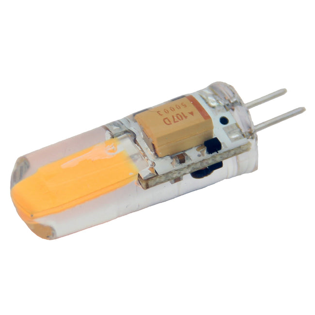 Bombilla Lunasea G4 blanca natural de 2 W, 10-30 V CC, con conector inferior y encapsulado de silicio [LLB-21KC-71-00]