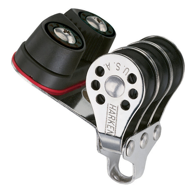 Bloque triple micro Harken de 22 mm con mordaza de leva [230]