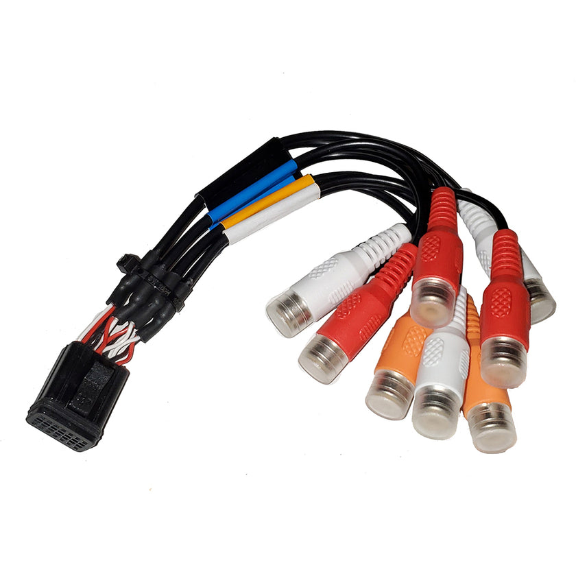 Arnés de cables Fusion para estéreo MS-RA670 y MS-RA770 - Zona 1 y 2 (Puerto B-RCA) [010-12812-01]