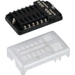 Bloque de fusibles con indicador LED tipo cuchilla Sea-Dog con barra colectora negativa - 12 circuitos [445188-1]