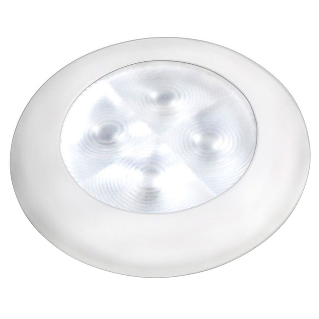 Luz de cortesía marina Hella - Blanco cálido con borde blanco [980500741]