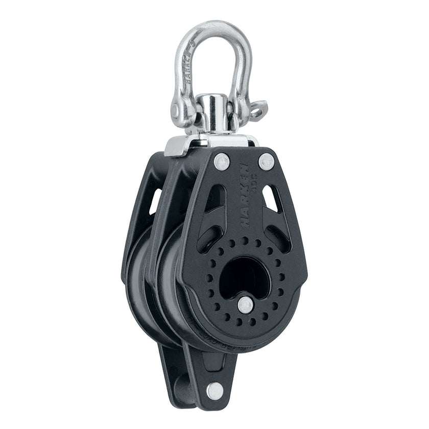 Polea giratoria doble Harken Carbo Air de 40 mm con arraigo [2639]