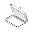Escotilla marina rectangular Sea-Dog con triple cierre - 25,4 cm x 35,5 cm - Blanca [336520-3]