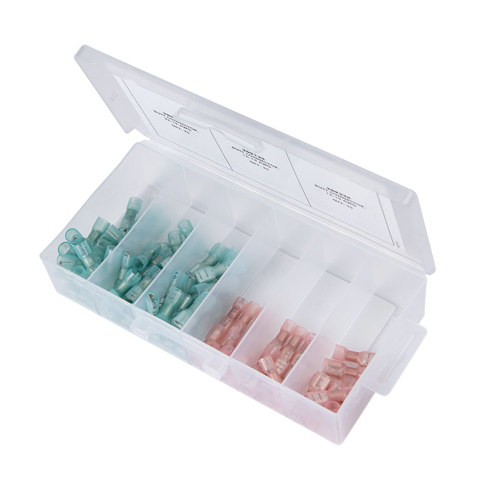 Kit de conectores universales para altavoces Ancor termorretráctiles f/22-18/16-14 (90 piezas surtidas) [SPKKIT]