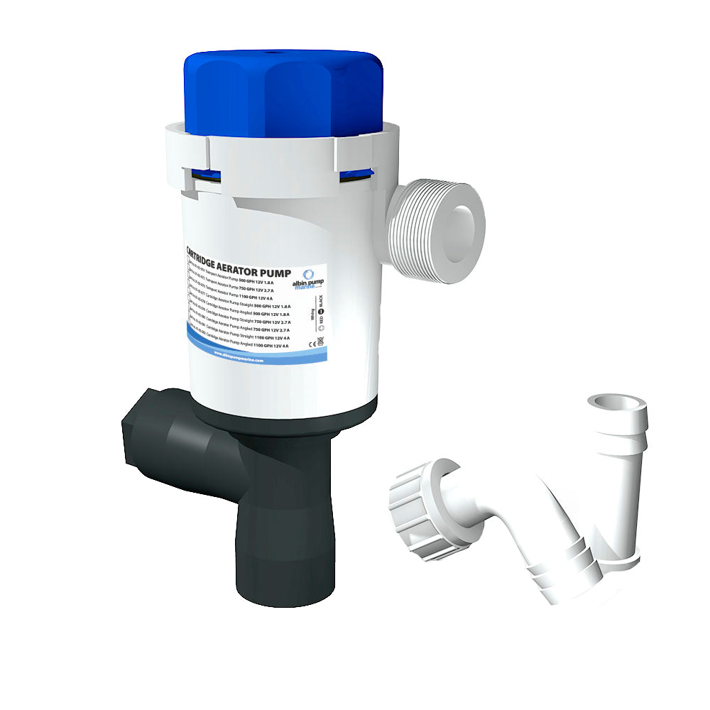 Bomba aireadora Twinport de Albin Group - 500 GPH - 12 V [01-05-074]