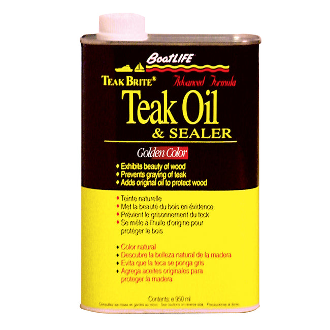 Aceite de teca BoatLIFE Teak Brite de fórmula avanzada - 32 oz [1188]
