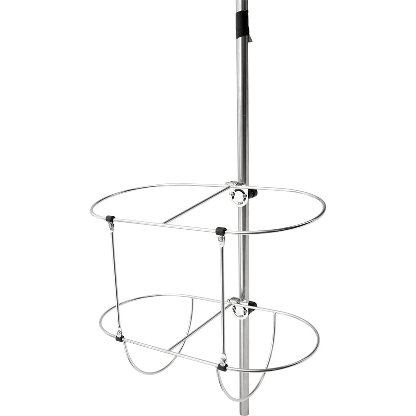 Soporte para guardabarros doble de acero inoxidable Sea-Dog para montaje en riel de 7,5