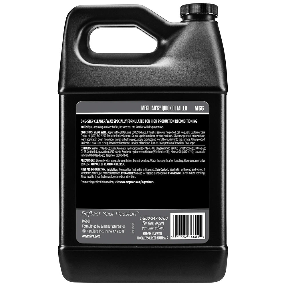 Meguiar's Mirror Glaze Quick Detailer - 1 galón *Caja de 4* [M6601CASE]