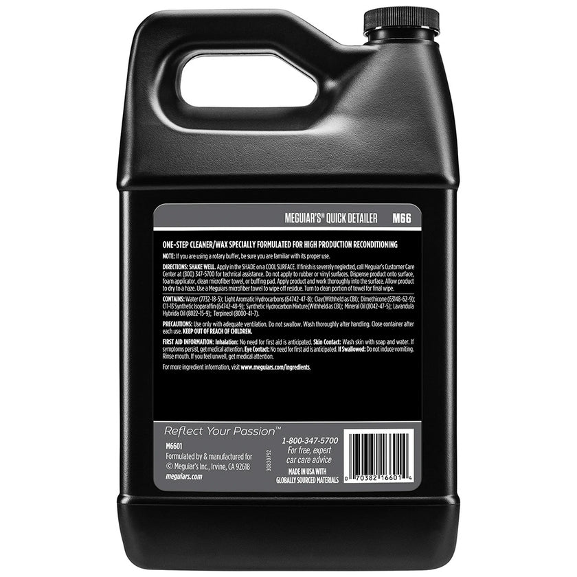 Meguiar's Mirror Glaze Quick Detailer - 1 galón *Caja de 4* [M6601CASE]