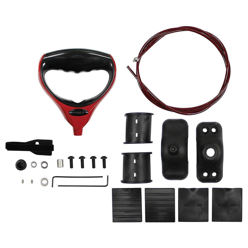 Cable de manija para motor de arrastre G-Force de TH Marine con abrazadera - Rojo [GFH-CA1R-DP]