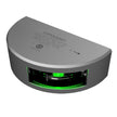 Lopolight Serie 301-001 - Luz de navegación - 2 NM - Montaje vertical - Verde - Carcasa plateada - Cable de 6 m [301-001-6M]