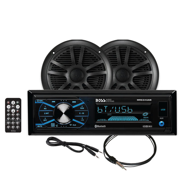 Kit de altavoces estéreo marinos Boss Audio MCBK634B.6 de 6,5