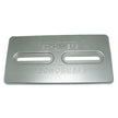 Ánodo de placa de aluminio Tecnoseal - 30,5 x 15,2 x 12,7 mm [TEC-DIVERS-AL]
