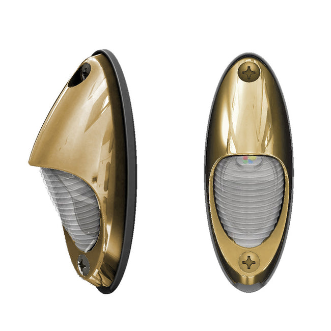 Lámpara de apilamiento Lumitec Nautilus - Blanco cálido - Carcasa de bronce [101634]