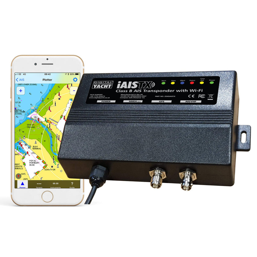 Transpondedor inalámbrico NMEA 2000 iAISTX Plus Clase B para yates digitales [ZDIGIAISTXPL]