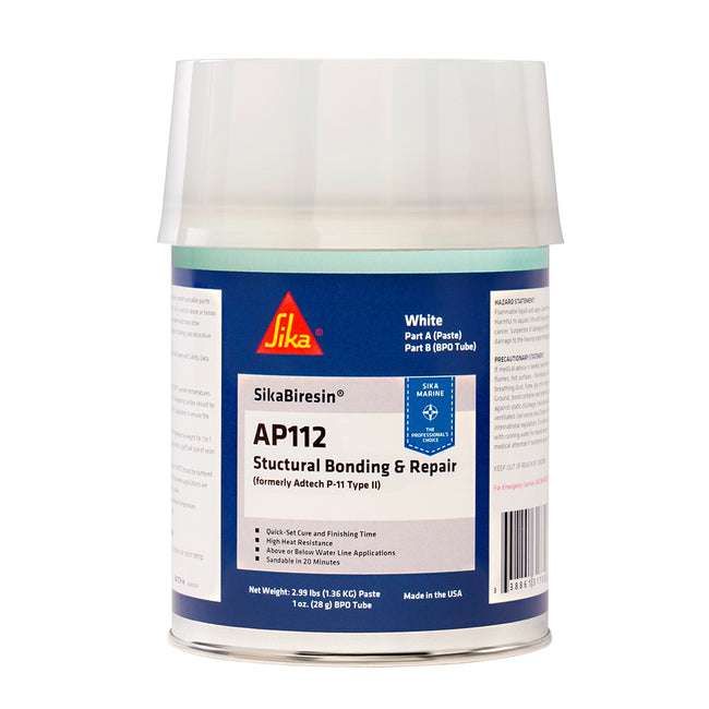 Crema endurecedora Sika SikaBiresin AP112 + BPO - Blanca - Cuarto de galón [611395]