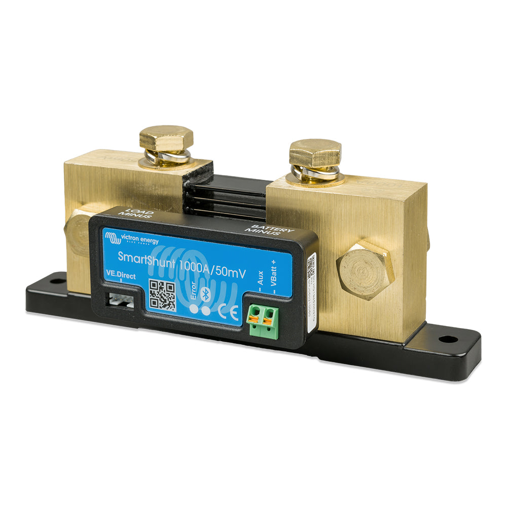 Derivador de batería inteligente Victron SmartShunt de 1000 A/50 MV con Bluetooth [SHU050210050]