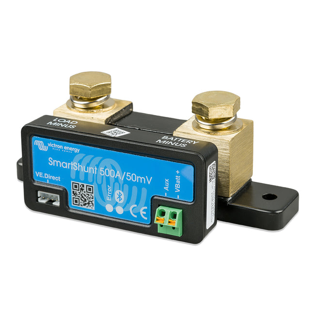 Derivador de batería inteligente Victron SmartShunt de 500 A/50 MV con Bluetooth [SHU050150050]