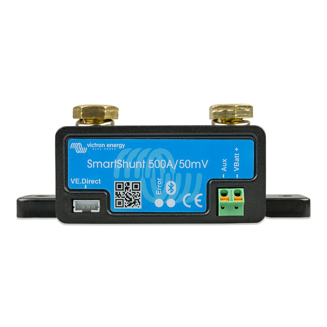 Derivador de batería inteligente Victron SmartShunt de 500 A/50 MV con Bluetooth [SHU050150050]