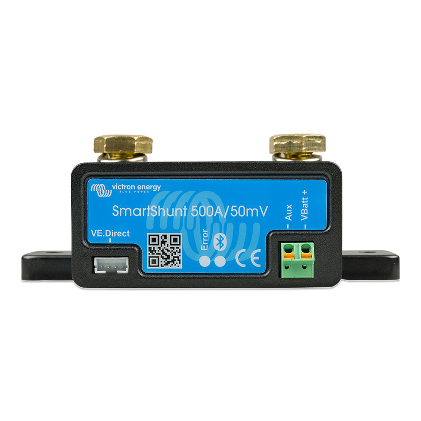 Derivador de batería inteligente Victron SmartShunt de 500 A/50 MV con Bluetooth [SHU050150050]