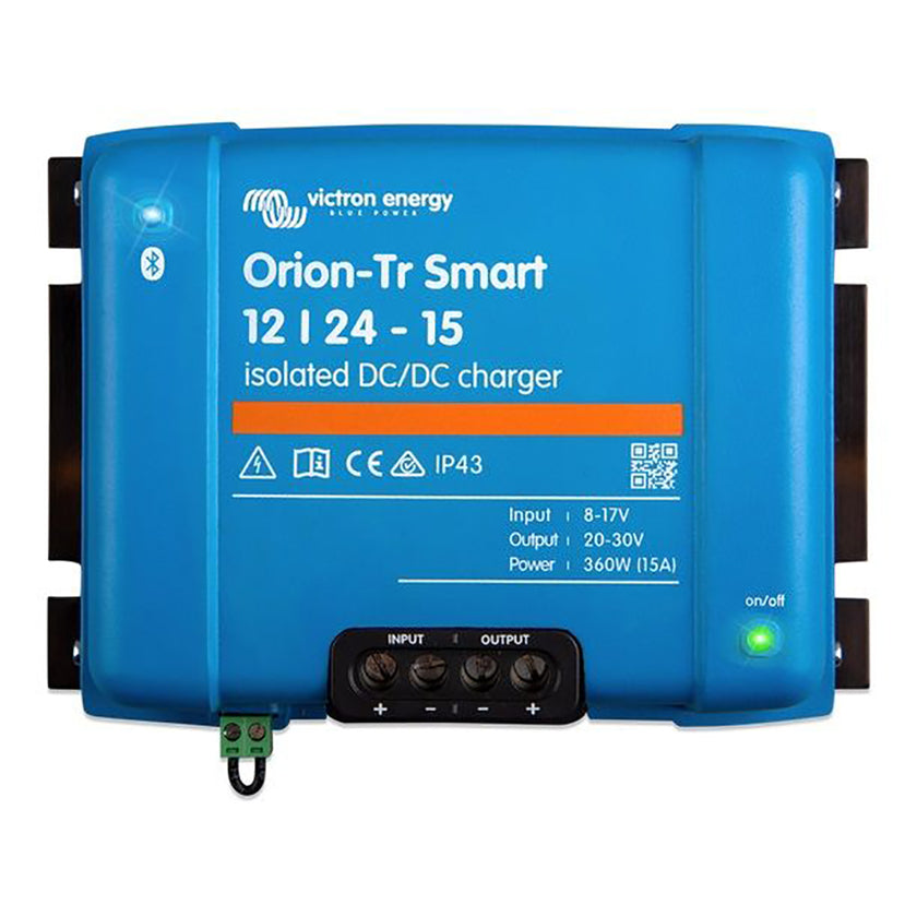 Cargador o fuente de alimentación aislada Victron Orion-TR Smart DC-DC 12/24-15 de 15 A (360 W) [ORI122436120]