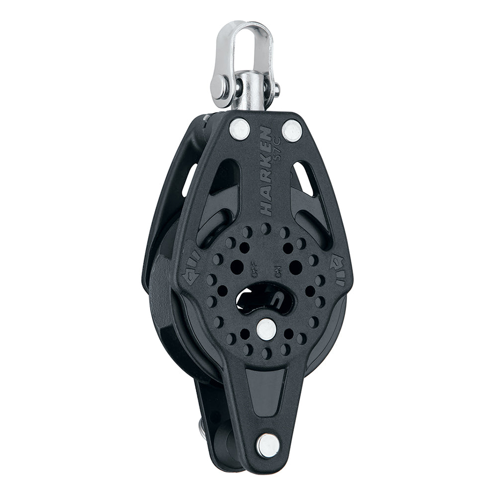 Bloque de trinquete simple Harken Carbo de 57 mm con arraigo giratorio [2136]